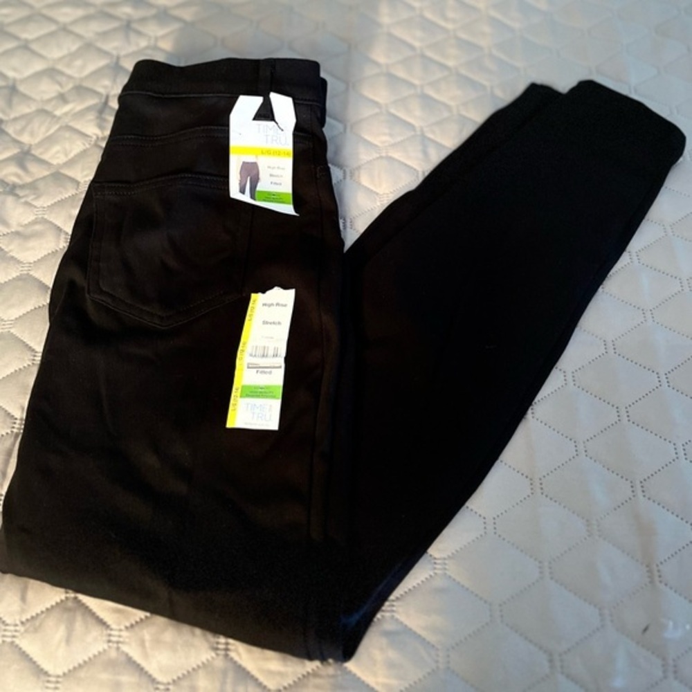 Black High Rise Stretch Jeggings Large